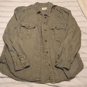 American Eagle Button Down Shirt Size Large